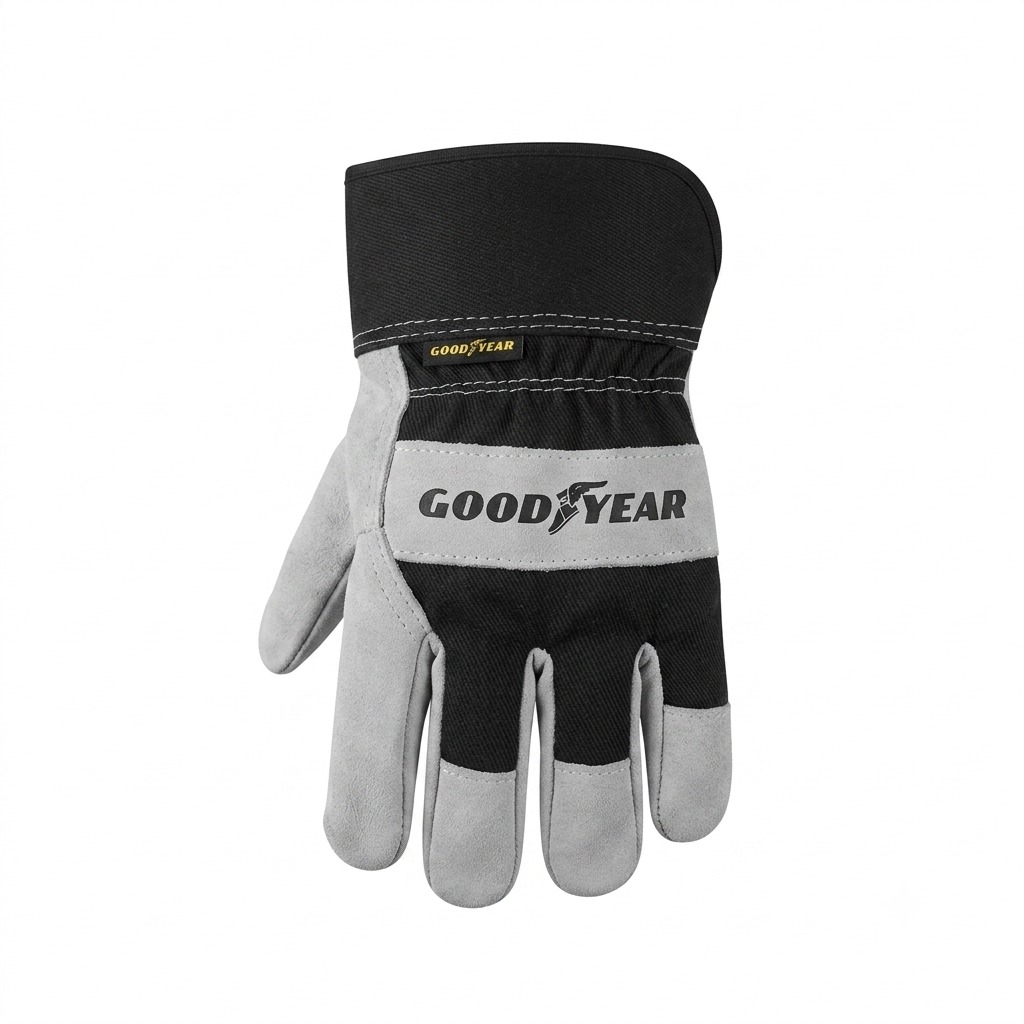 Guante de trabajo Goodyear gris y negro